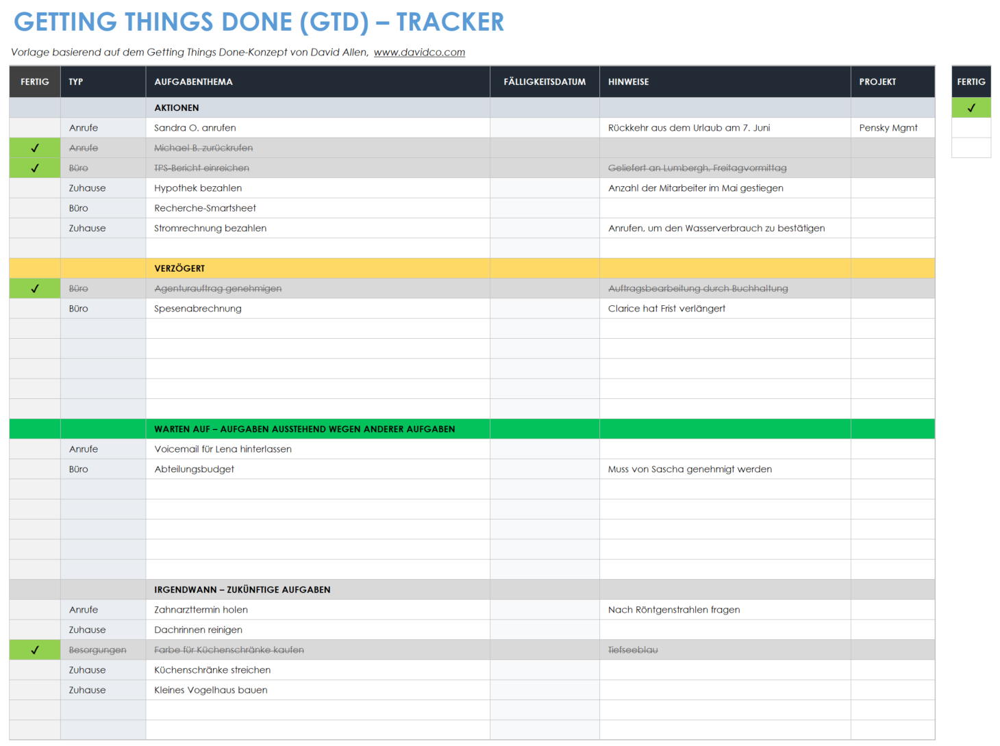  Dinge erledigen_gtd_tracker-Vorlage