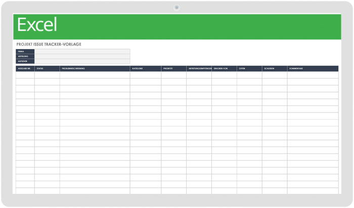 Projekt Issue Tracker-Vorlage